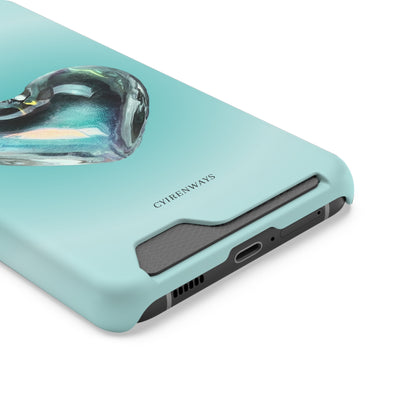 Aqua Heart (Magsafe-compatible Card Holder)