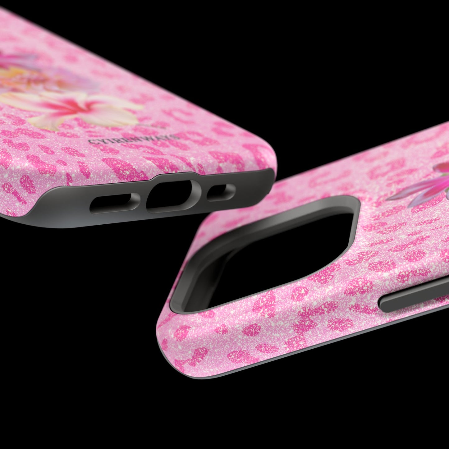 Floral Pink Leopard (Armoured Magsafe)