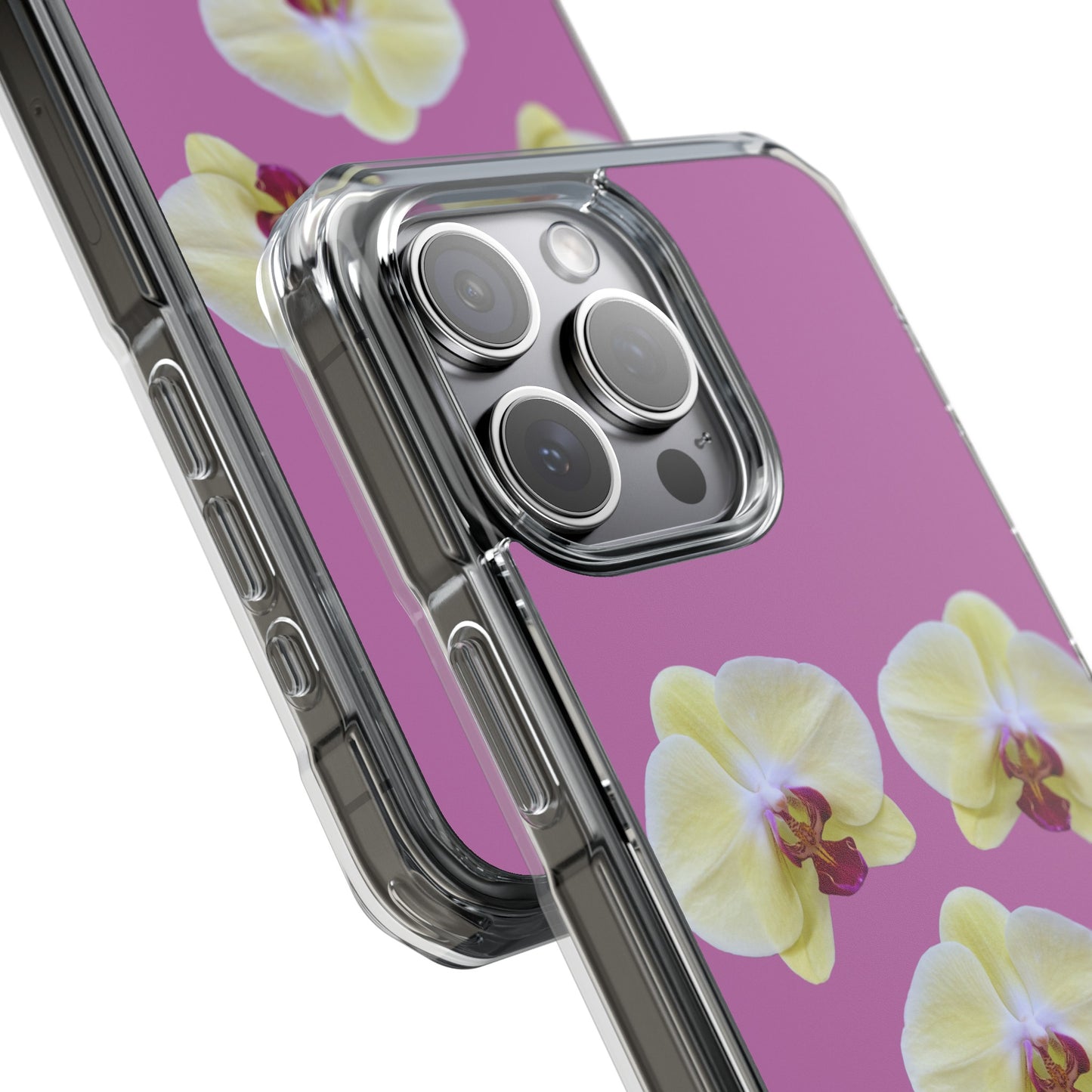 Hot orchids (Impact: Clear Magsafe-compatible/ Magnetic)