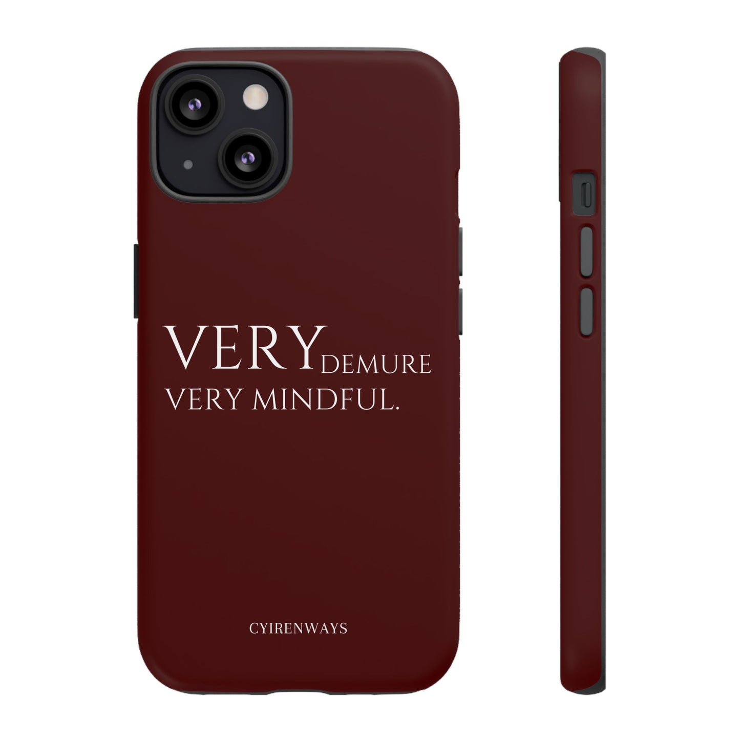 Very Demure, Very Mindful-Rich Crimson (Armoured)