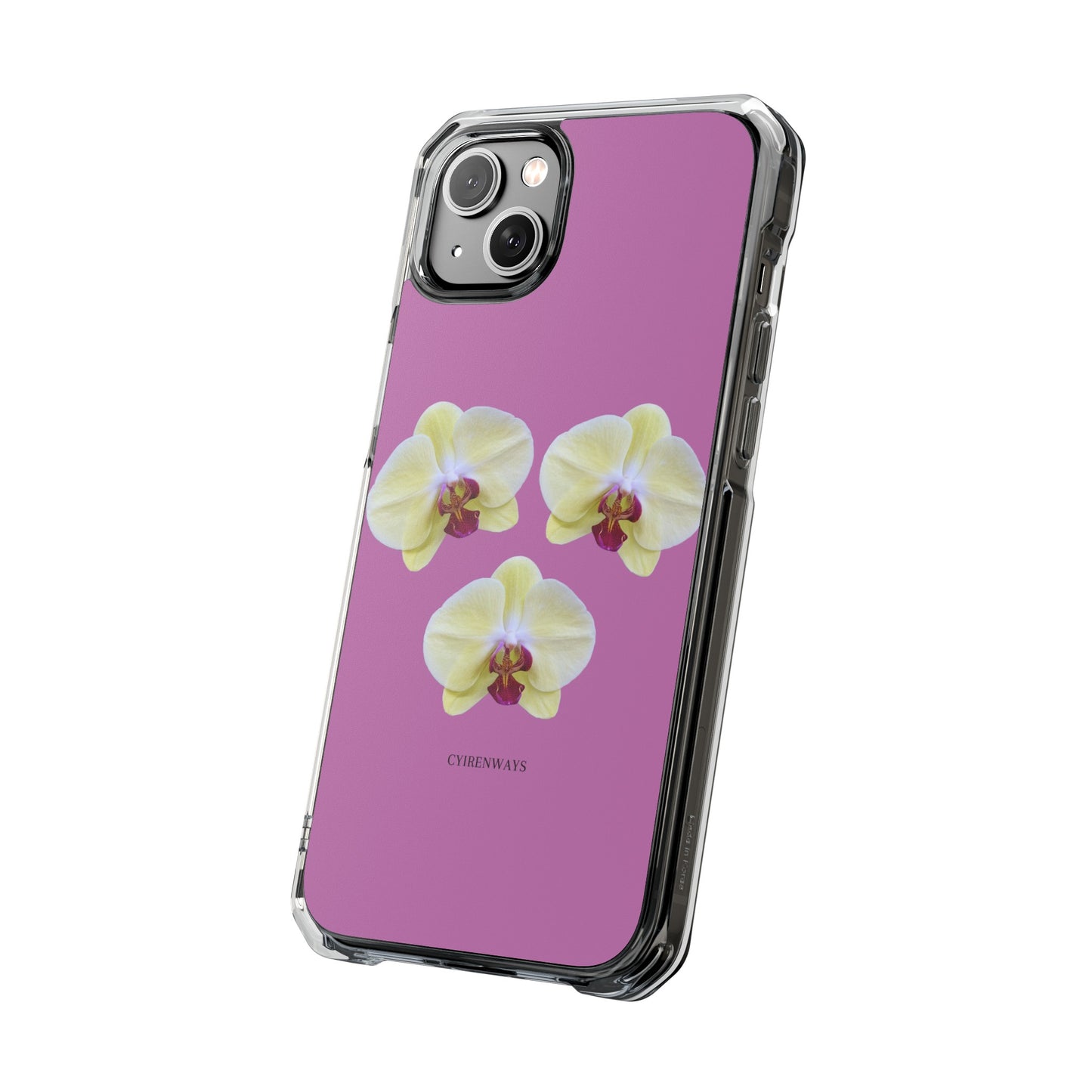 Hot orchids (Impact: Clear Magsafe-compatible/ Magnetic)
