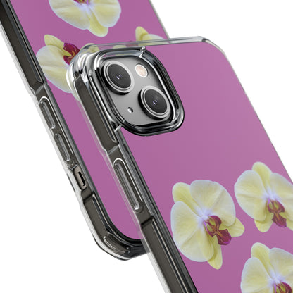 Hot orchids (Impact: Clear Magsafe-compatible/ Magnetic)