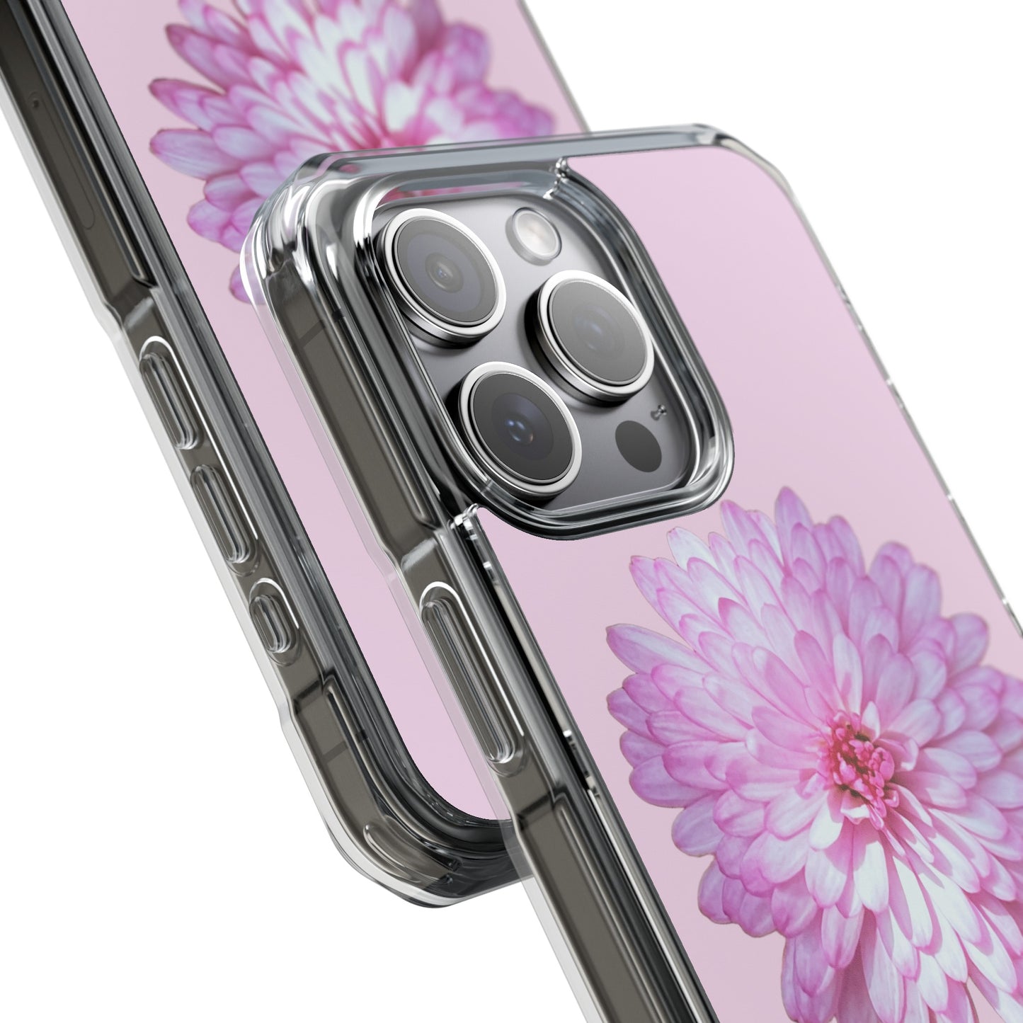 Pink Callistephus (Impact: Clear Magsafe-compatible/Magnetic)