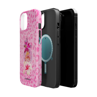 Floral Pink Leopard (Armoured Magsafe)