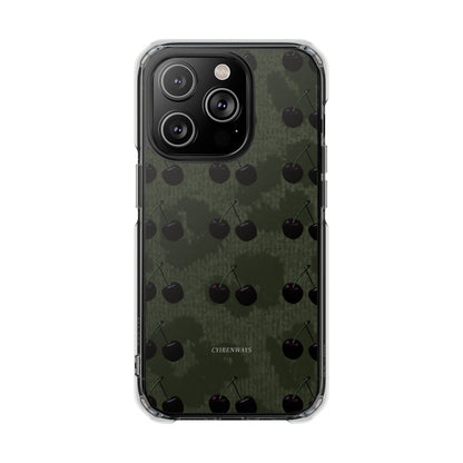 Black Cherri Cheetah (Impact-Clear Magsafe/Magnetic)