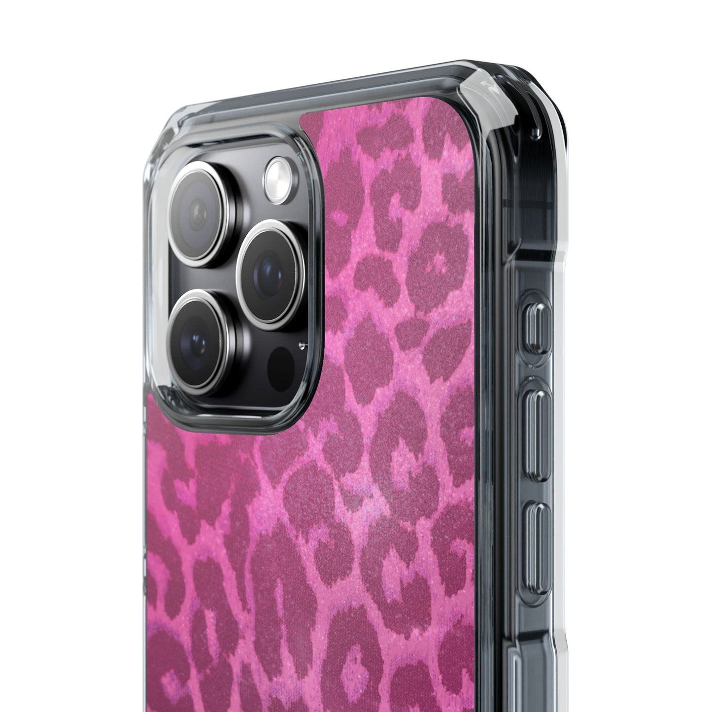 Pink Leopard (Impact-Clear Magsafe-compatible/Magnetic)