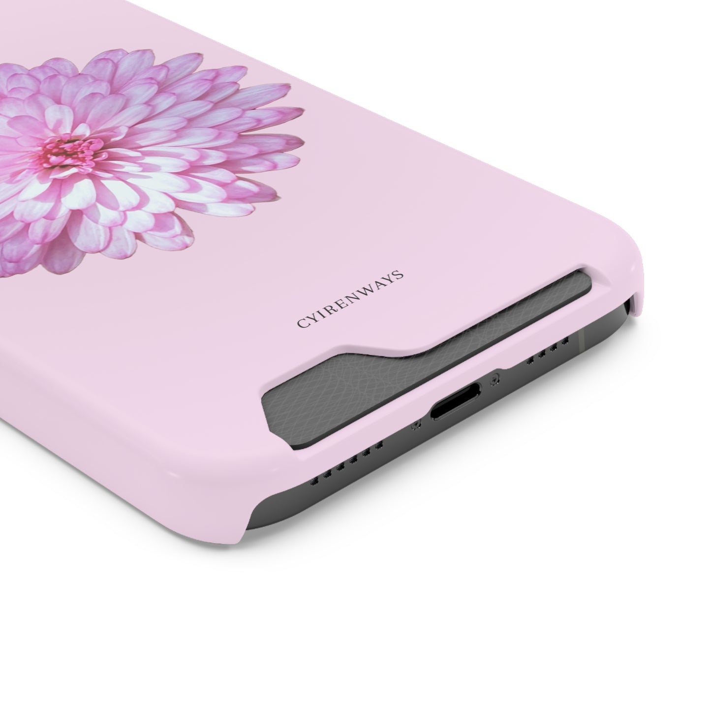 Pink Callistephus (Magsafe-compatible Card Holder)
