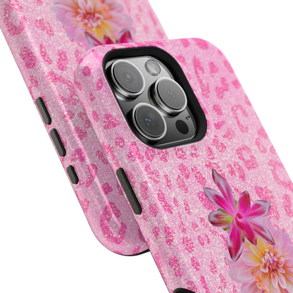 Floral Pink Leopard (Armoured Magsafe)