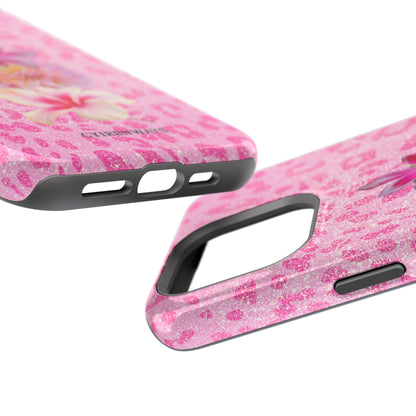 Floral Pink Leopard (Armoured Magsafe)