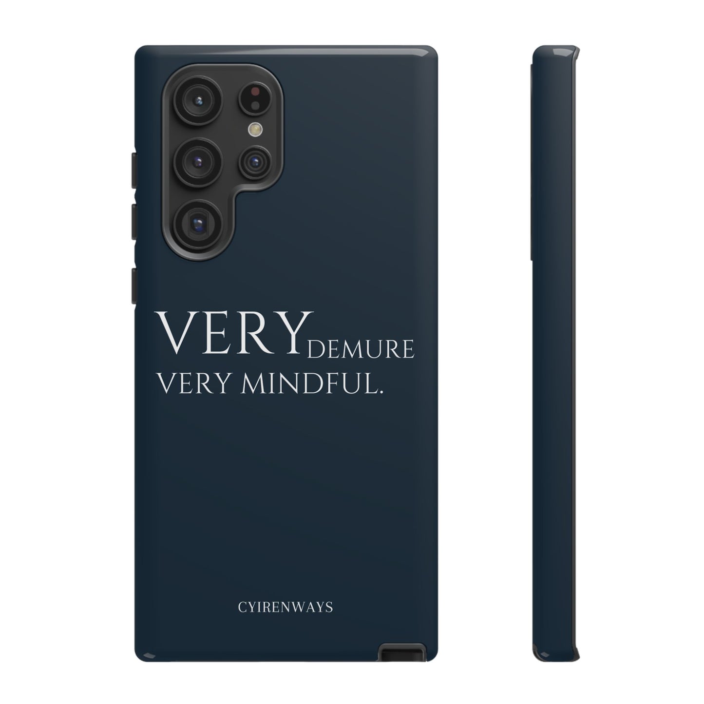 Very Demure, Very Mindful-Navy Blue (Armoured)