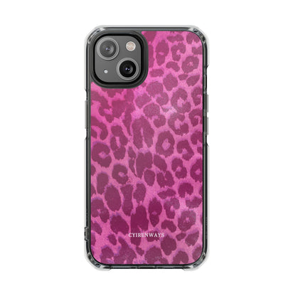 Pink Leopard (Impact-Clear Magsafe-compatible/Magnetic)