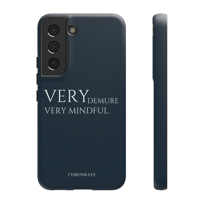 Very Demure, Very Mindful-Navy Blue (Armoured)