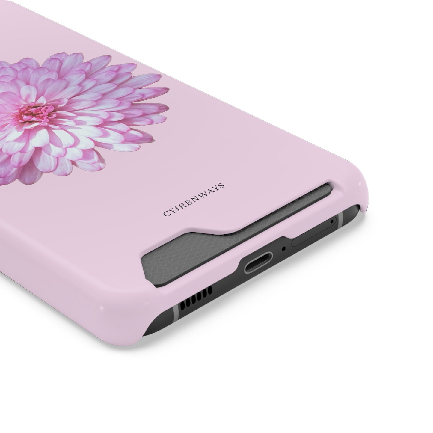 Pink Callistephus (Magsafe-compatible Card Holder)