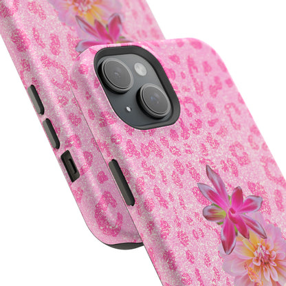 Floral Pink Leopard (Armoured Magsafe)