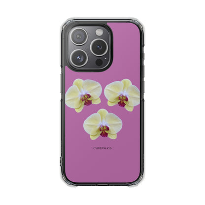 Hot orchids (Impact: Clear Magsafe-compatible/ Magnetic)