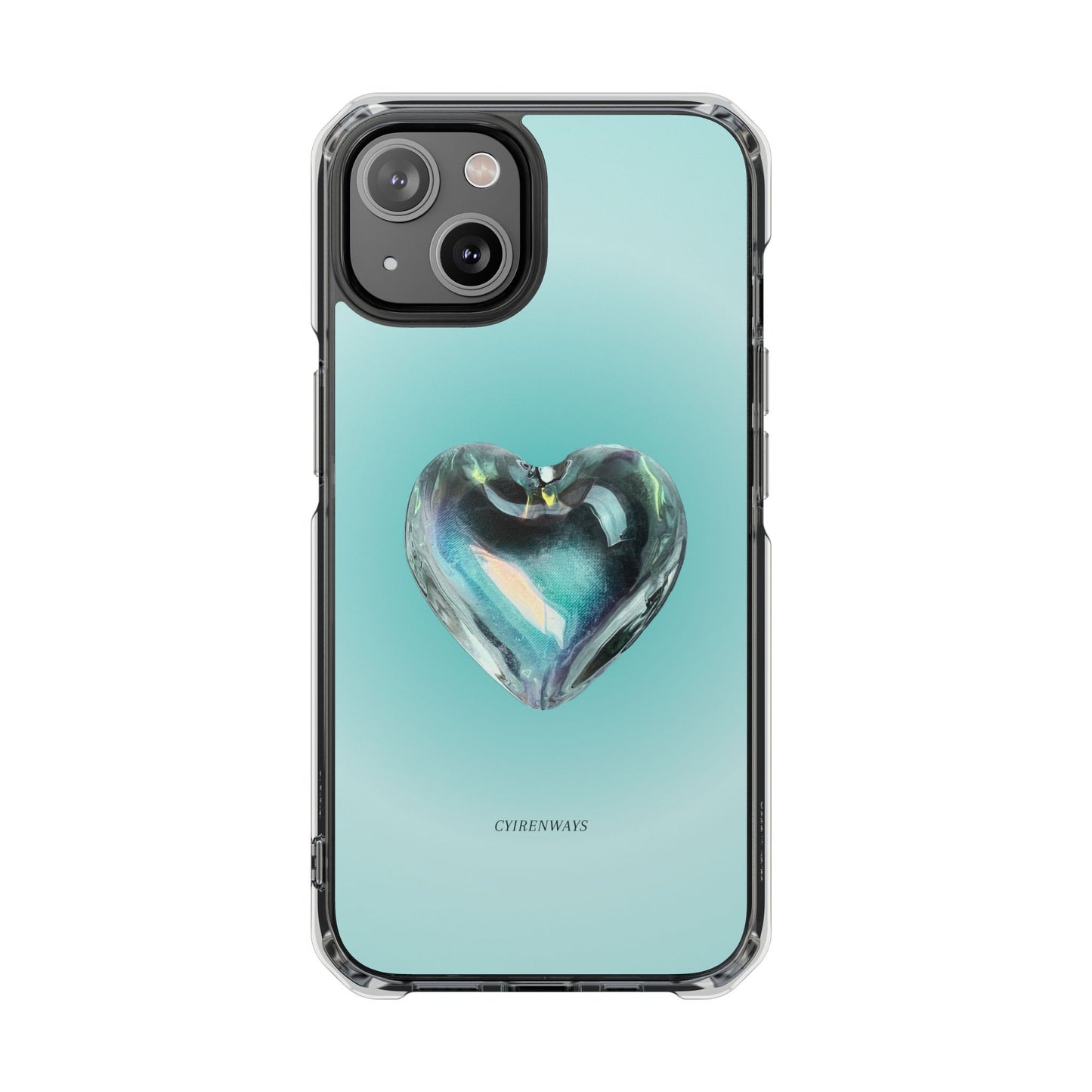 Aqua Heart (Impact: Clear Magsafe/Magnetic)