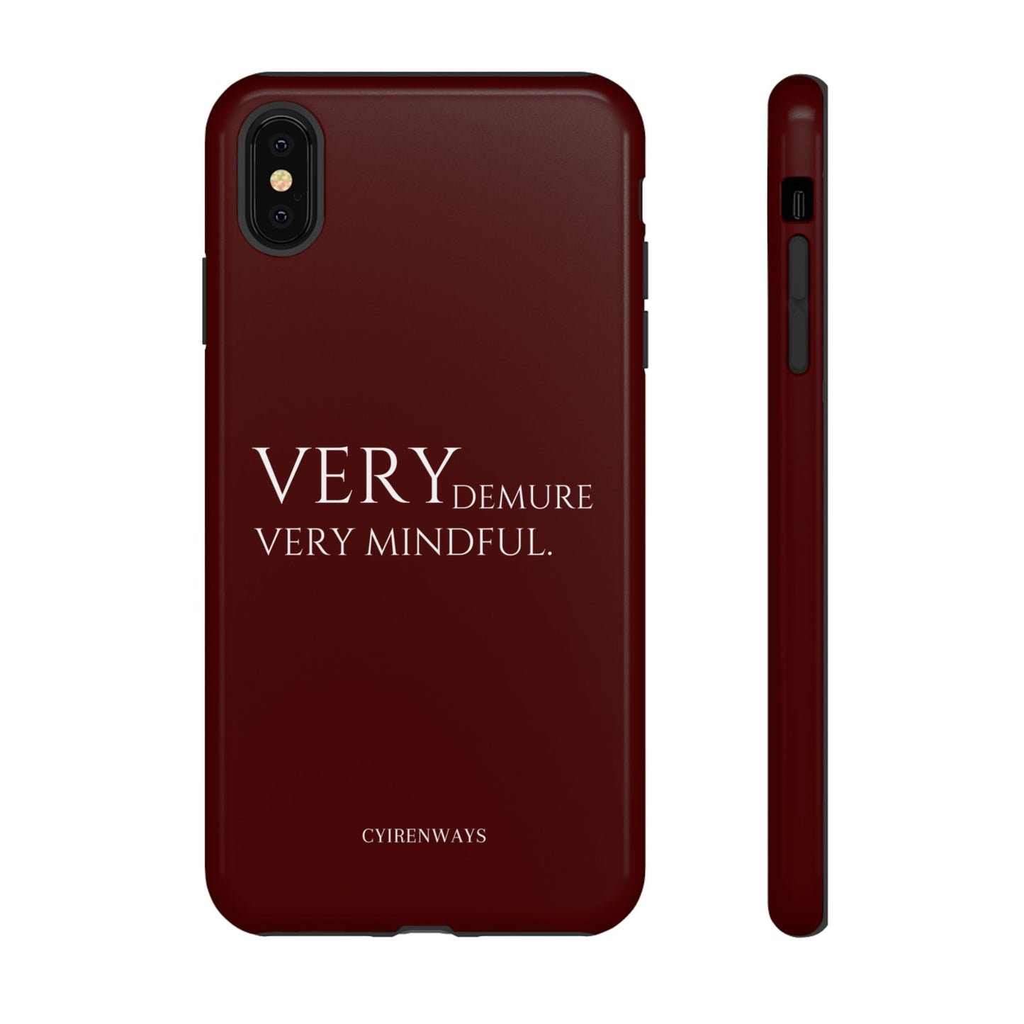 Very Demure, Very Mindful-Rich Crimson (Armoured)