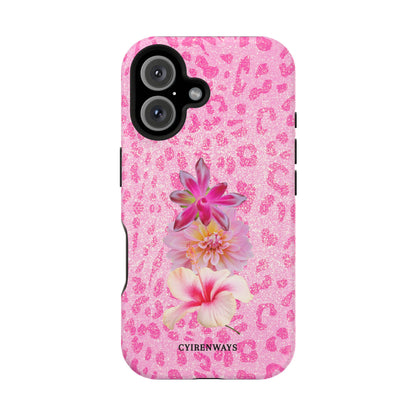 Floral Pink Leopard (Armoured Magsafe)