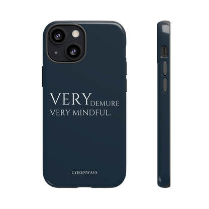 Very Demure, Very Mindful-Navy Blue (Armoured)