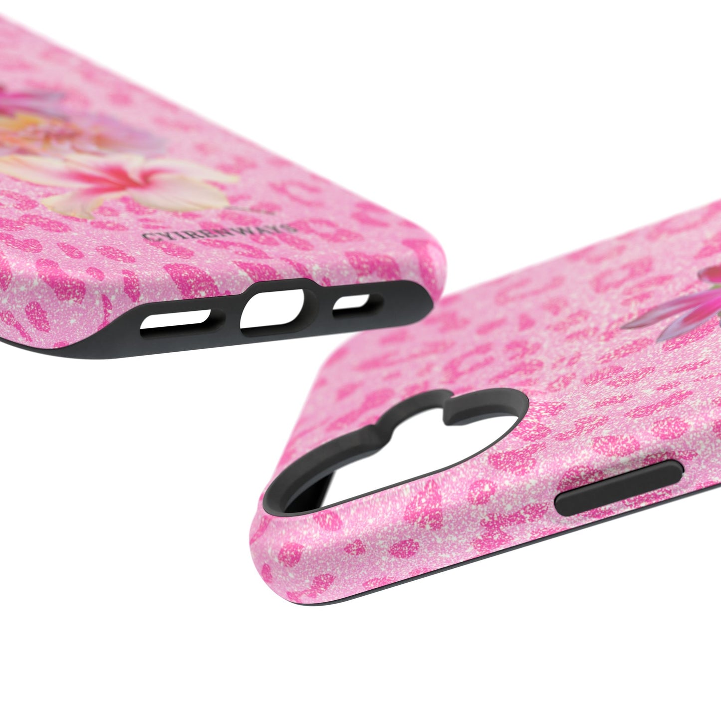 Floral Pink Leopard (Armoured Magsafe)