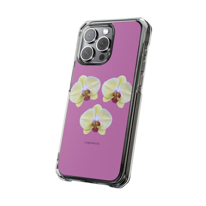 Hot orchids (Impact: Clear Magsafe-compatible/ Magnetic)