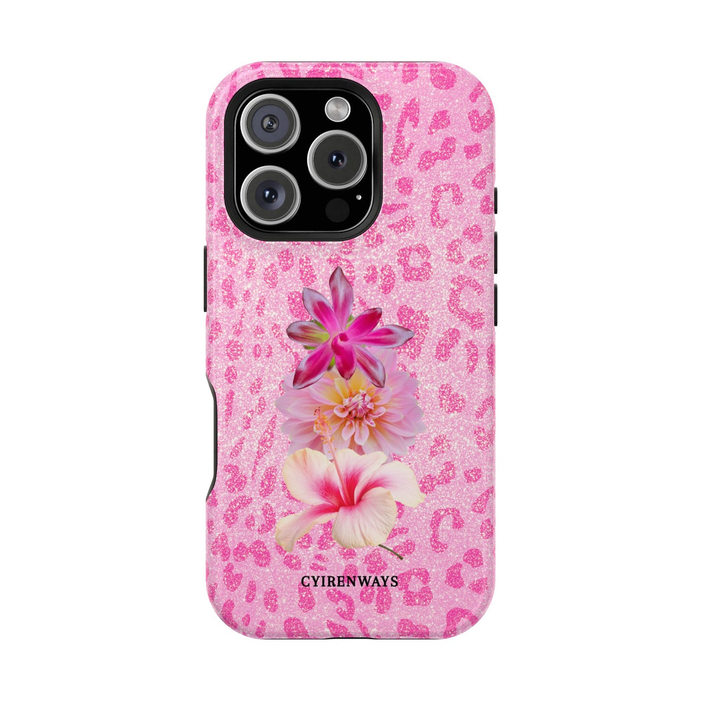 Floral Pink Leopard (Armoured Magsafe)