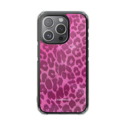 Pink Leopard (Impact-Clear Magsafe-compatible/Magnetic)